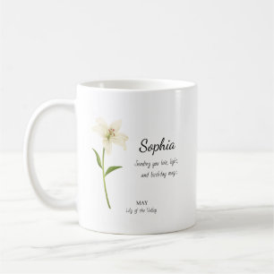Maiglöckchen Personalisierter Geburtstag Kaffeetasse