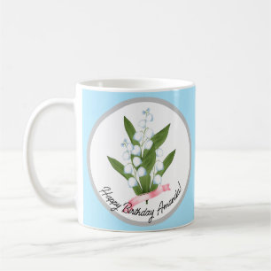 Maiglöckchen, Retro Kaffeetasse