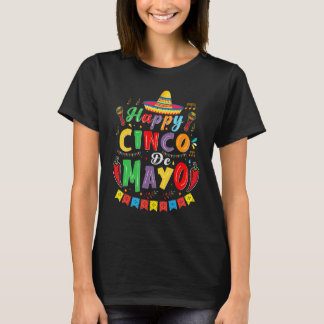 MAIHUN Cinco De Mayo für Frauen und Männer Sombrer T-Shirt