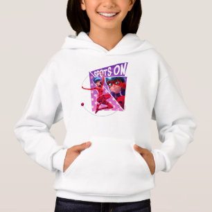 Maikäfer   Felder auf Lila Grafik Hoodie