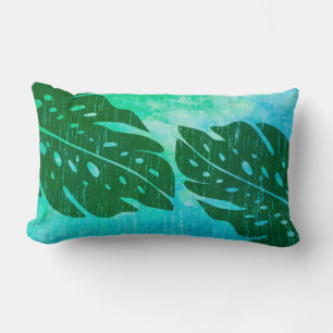 Maikai Hawaiian Monstera Blatt Tie-Dye Mischung Lendenkissen