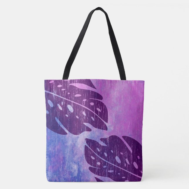 Maikai Hawaiian Monstera Leaf Krawatte Dye Beach B Tasche (Vorderseite)