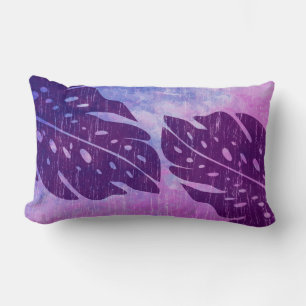 Maikai Hawaiian Monstera Leaf Krawatte-Dye Blend Lendenkissen
