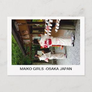 MAIKO GIRLS - OSAKA JAPAN POSTKARTE