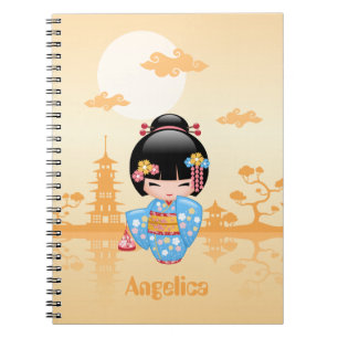 Maiko Kokeshi Doll - Niedliches japanisches Geisha Notizblock