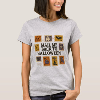 Mail an Halloween T - Shirt - Retro Postage