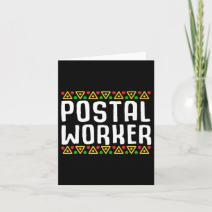 Mail Carrier African American Black History Monat Karte