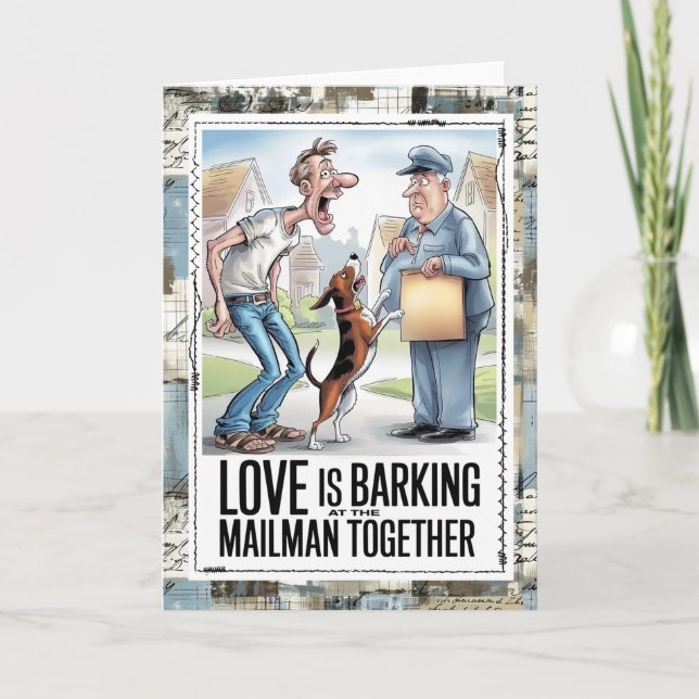 Mail Carrier Humor Card Karte (Vorderseite)