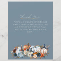 Mail Carrier, vielen Dank, Sign, Porch Décor, Fall