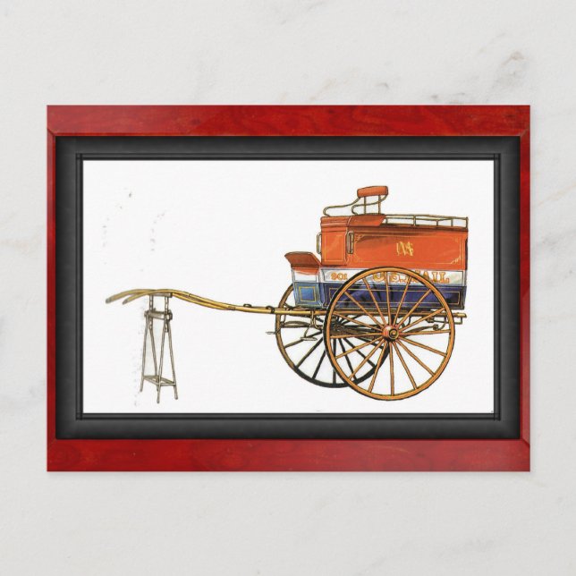 Mail Cart, USA Postkarte (Vorderseite)