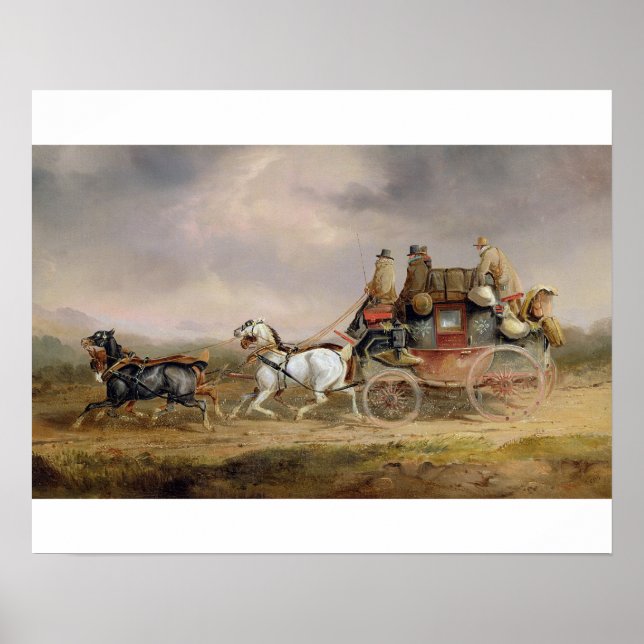 Mail Coaches on Road: The Louth-London Royal M Poster (Vorne)
