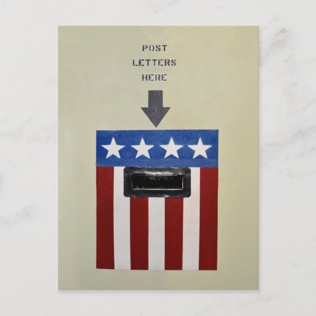 Mail Drop auf der USS Battleship Alabama" Postkarte (Vorderseite)