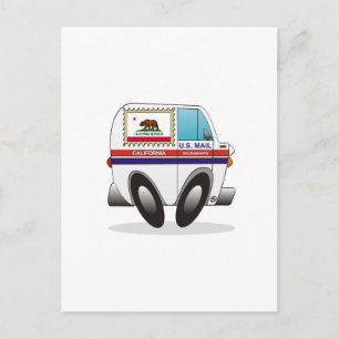Mail Truck KALIFORNIA Postkarte
