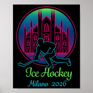 Mailand 2026 Eishockey Winter 2026 Und Duomo Di Mi Poster