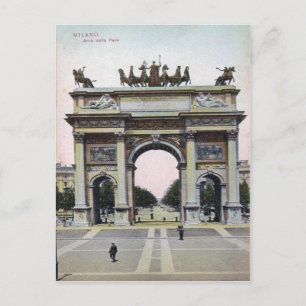 Mailand Arco della Pace Italien Vintage-Postkarte Postkarte