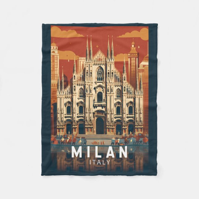 Mailand Italien Duomo di Milano Kunst, Dichtung un Fleecedecke (Vorderseite)