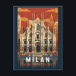 Mailand Italien Duomo di Milano Kunst, Dichtung un Postkarte<br><div class="desc">Mailänder Vektorgrafik Design. Mailand,  eine Metropole in Italiens nördlicher Lombardei,  ist eine globale Hauptstadt von Mode und Design.</div>
