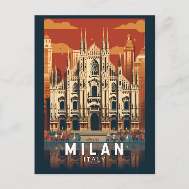 Mailand Italien Duomo di Milano Kunst, Dichtung un Postkarte (Vorderseite)