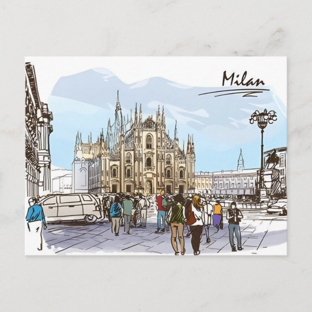 Mailand Italien Duomo di Milano Kunst, Dichtung un Postkarte (Vorderseite)