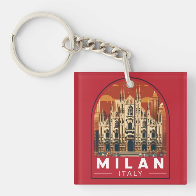 Mailand Italien Duomo di Milano Kunst, Dichtung un Schlüsselanhänger (Vorderseite)
