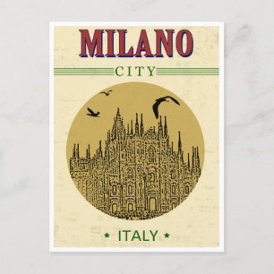 Mailand Italien Duomo di Milano Reise Kunst Vintag Postkarte