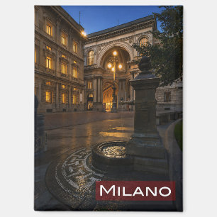 Mailand Italien Galleria Vittorio Emanuele Nacht, Magnet