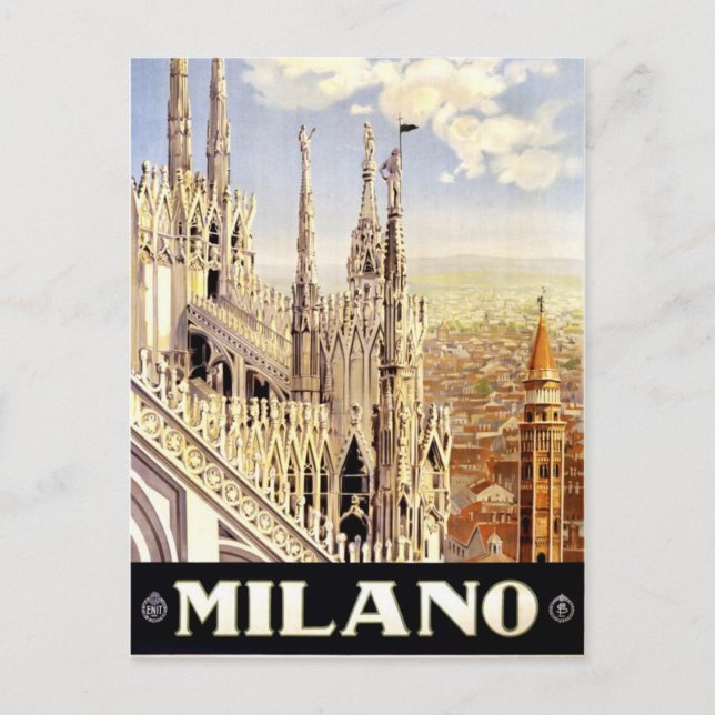 Mailand, Italien, Jahrgang Reisebild Postkarte (Vorderseite)