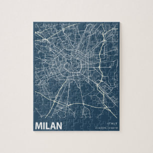 Mailand Italien Minimalistische Stadtkarte