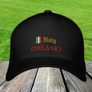 Mailand & Italien Mode / Patrioten der italienisch Bestickte Baseballkappe