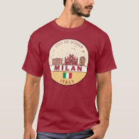 Mailand Italien Skyline Emblem