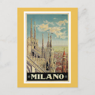 Mailand Italien Vintage Travel Poster Postkarte