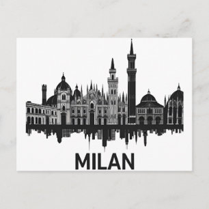 Mailand Italy Skyline Postkarte