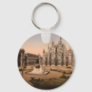 Mailand-Kathedrale und Marktplatz, Lombardei, Schlüsselanhänger