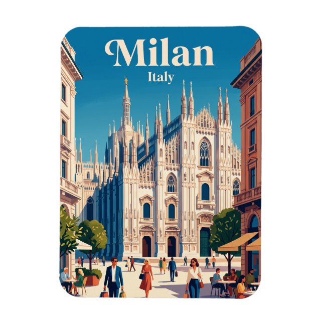 Mailand, Lombardei, Italien Magnet (Vertikal)