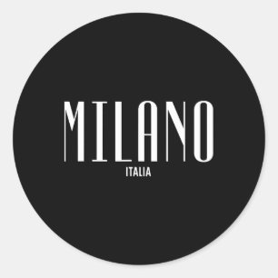 Mailand Mailand Italien Clic Grafikdesigner Mode S Runder Aufkleber