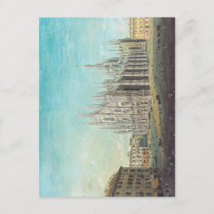 Mailand Piazza del Duomo 1850er Jahre von Carlo Bo Postkarte