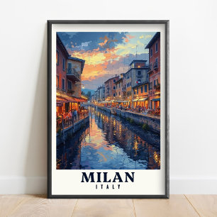 Mailand Poster - Mailand Druck - Mailand Kunst Dru