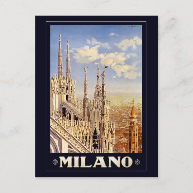Mailand Postkarte (Vorderseite)