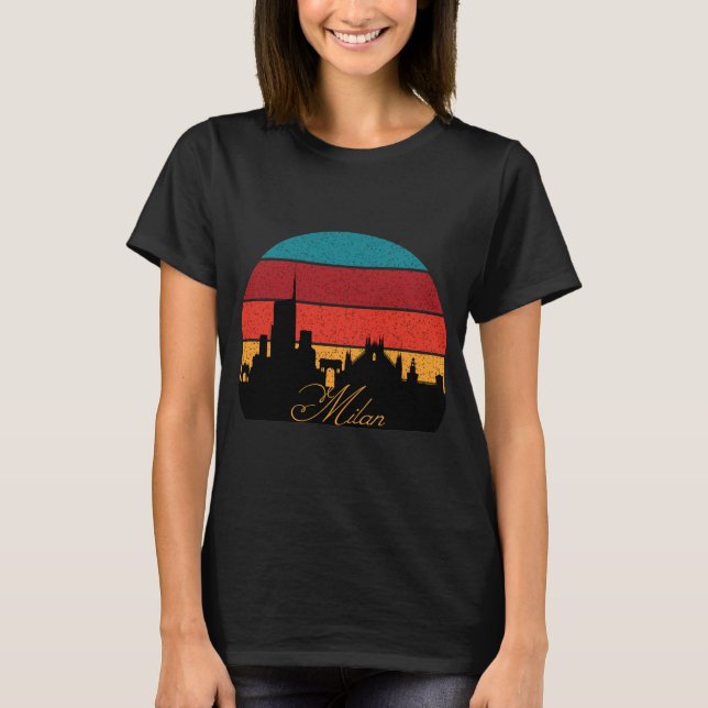 Mailand-Silhouette T-Shirt (Vorderseite)