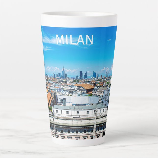 Mailand: Skyline-Tasse für Kaffee Milchtasse (Vorderseite)