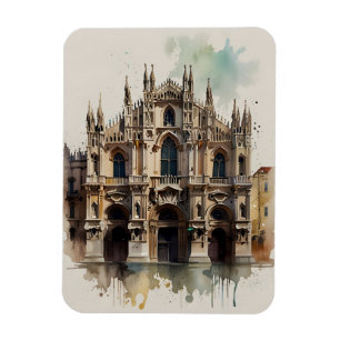 Mailänder Aquarellkunst Magnet