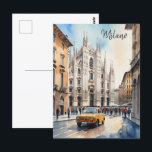 Mailänder Aquarellkunst Postkarte<br><div class="desc">Mailänder Aquarellkunst</div>