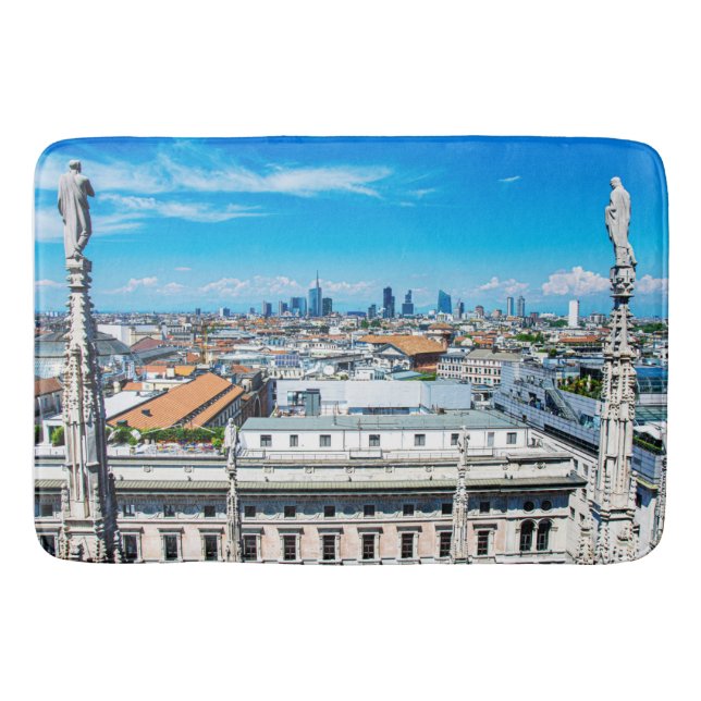Mailänder Skyline Badematte (Vorderseite)