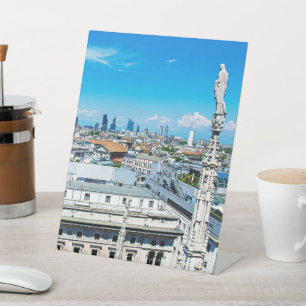 Mailänder Skyline Sockelschild