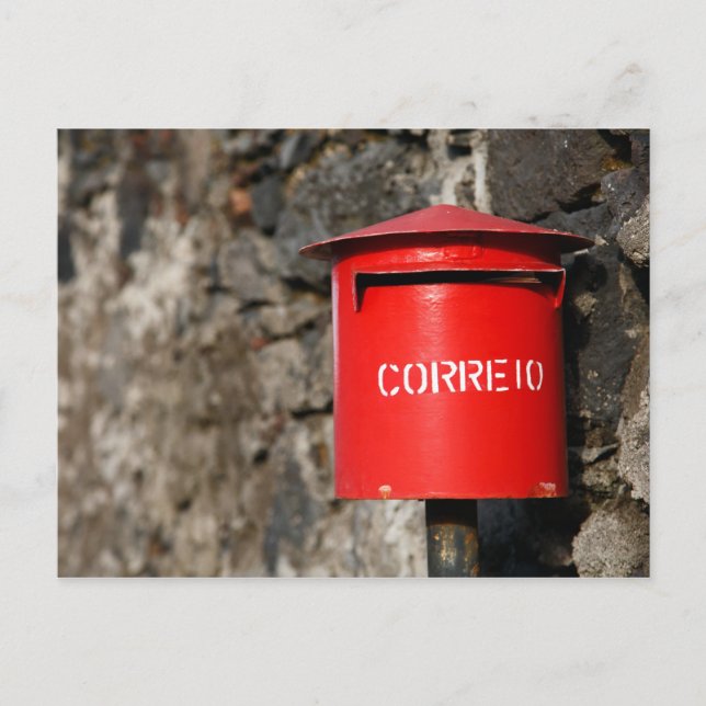 Mailbox für Rustikal Postkarte (Vorderseite)