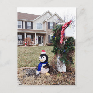 Mailbox zur Weihnachtszeit Feiertagspostkarte