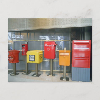 Mailboxen aus aller Welt Postkarte