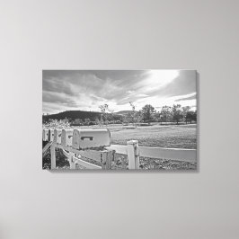 Mailboxen für Schwarz und Weiß - Foto Landweg Kuns Leinwanddruck