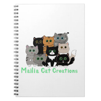 Mailia Cat Kreationen Cat Family Notizblock