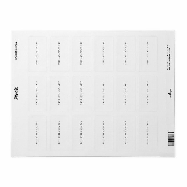 Mailing Label Adressaufkleber (Vorne)